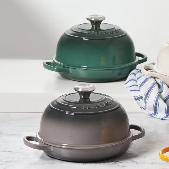 Le Creuset Signature Enameled Cast Iron 1.75 Qt. Bread Oven with Lid, Oyster
