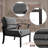 Ilonka 10-Person Outdoor Patio  Furniture Aluminum Conversation Set Swivel&Glider Armchair With LP Fire Pit Table-1882496312