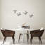 Élégant accessoire mural décoratif en métal noir (4 pièces) | 100% métal, épaisseur: 0,04 pouce | Tailles: 7,1 x 8,3 po, 7,9 x 9,4 po, 7,9 x 9,1 po, 7,1 x 8,7 po | Parfait pour la décoration intérieure, esthétique moderne, facile à accrocher, durable et élégant