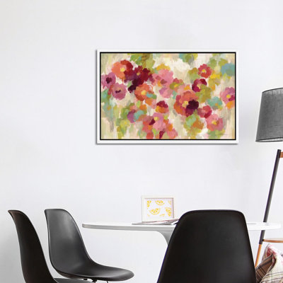 Coral and Emerald Garden I 1 Piece Wall Art on Canvas