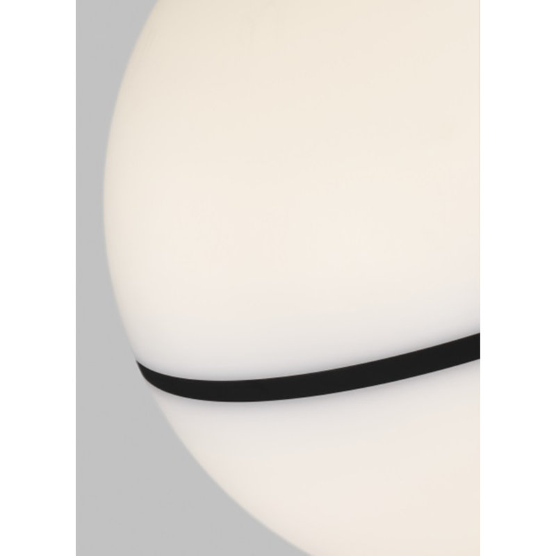 Hanea 1 - Light LED Pendant, Nightshade Black, !8" H x 18" D x 18" W