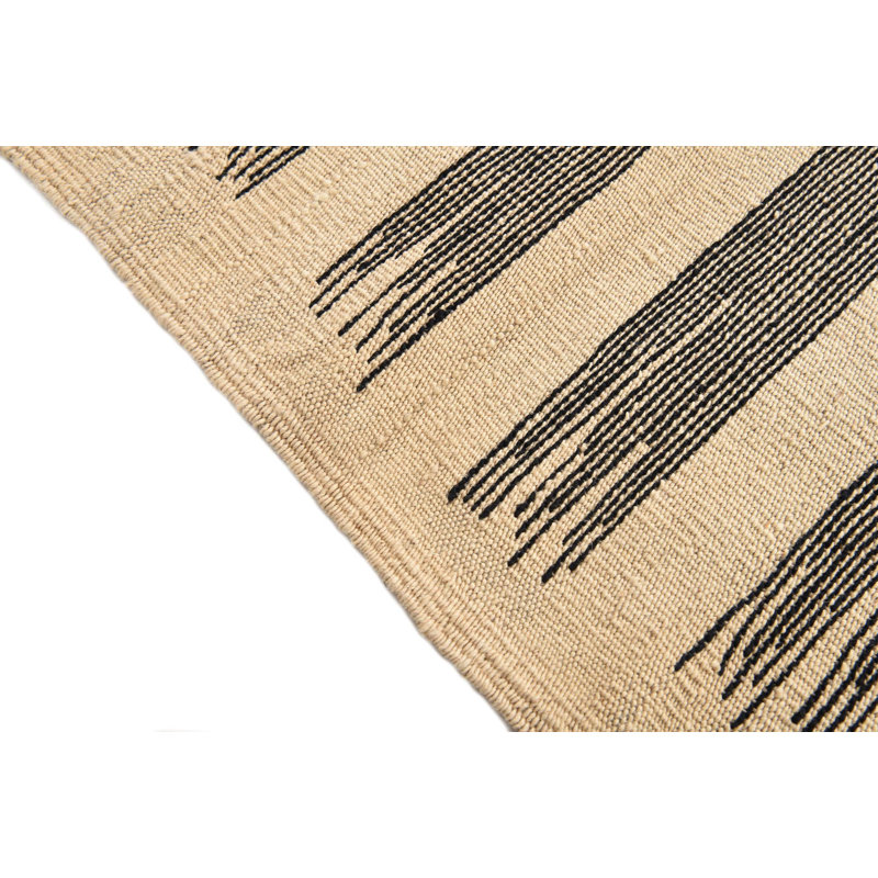 Tapis noir et blanc Orta