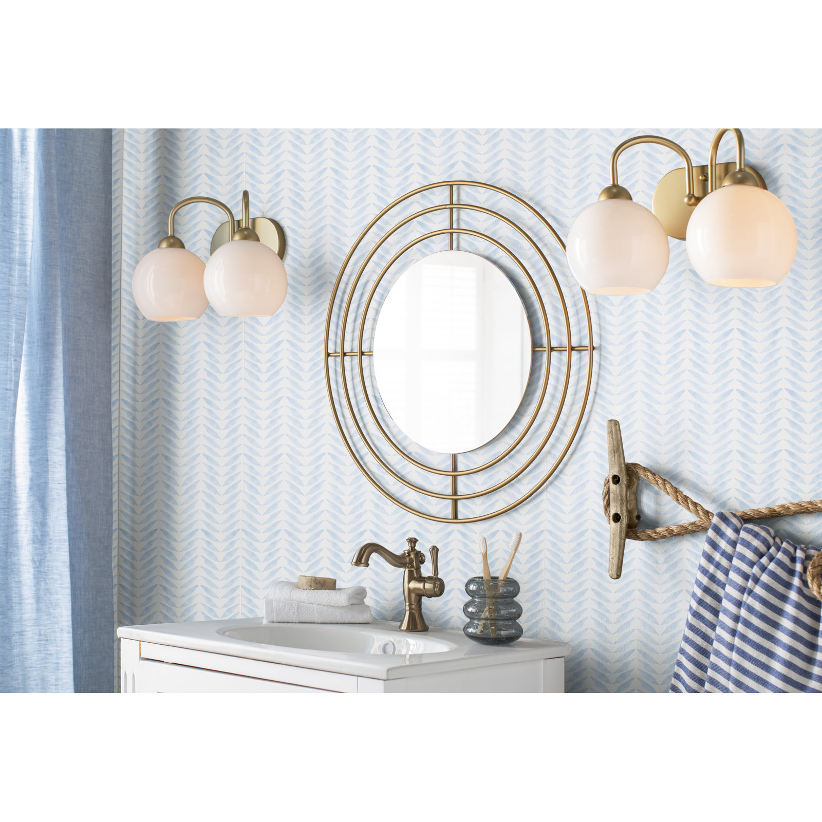 Cassidy™ Single-Hole Bathroom Faucet with Drain, Brilliance Champagne Bronze