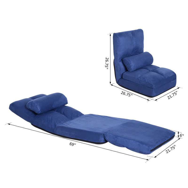 Chaise de jeu à 5 positions, Bleu