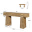 Table d'entrée en bois massif de 63 pouces, console Farmhouse
