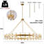 Lustre de roue de chariot avec abat-jour en cristal-2143331253-2127102441