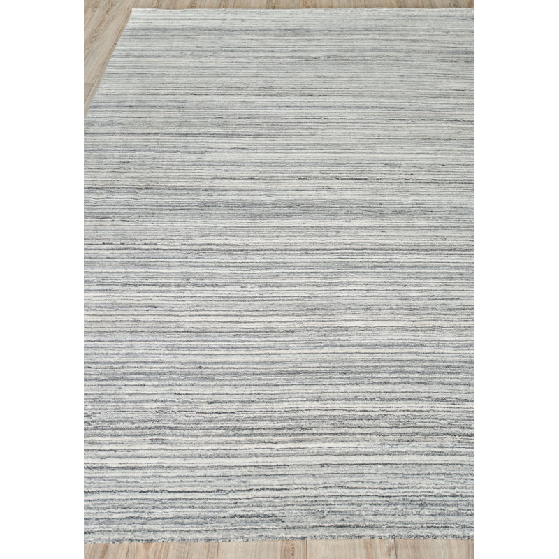 Rossini Striped Area Rug in Light Gray, Rectangle 2' x 3'