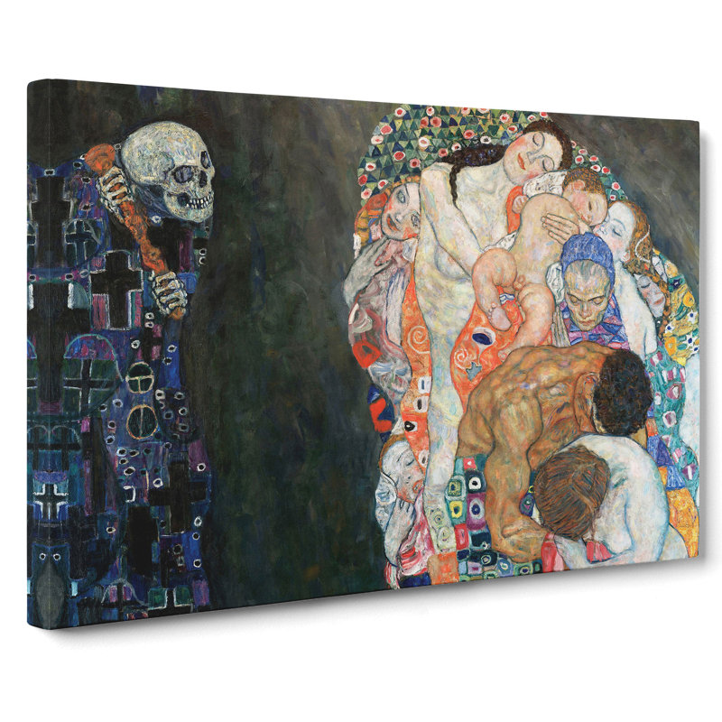 Death and Life by Gustav Klimt - Wrapped Canvas, 40cm H x 60cm W x 3cm D