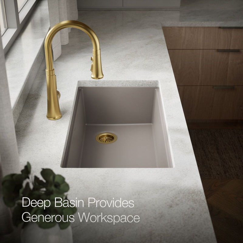 Billings 32-1/2 In. Undermount Single-Bowl Kitchen Sink, Beige