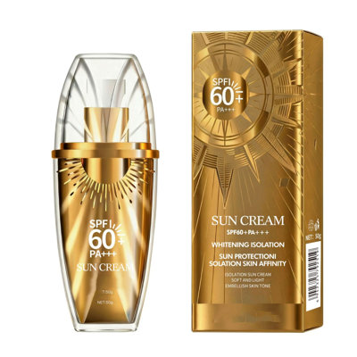 a sunscreen Isolation Sunscreen SPF60+High Power Sunscreen Refreshing And Transparent 50g