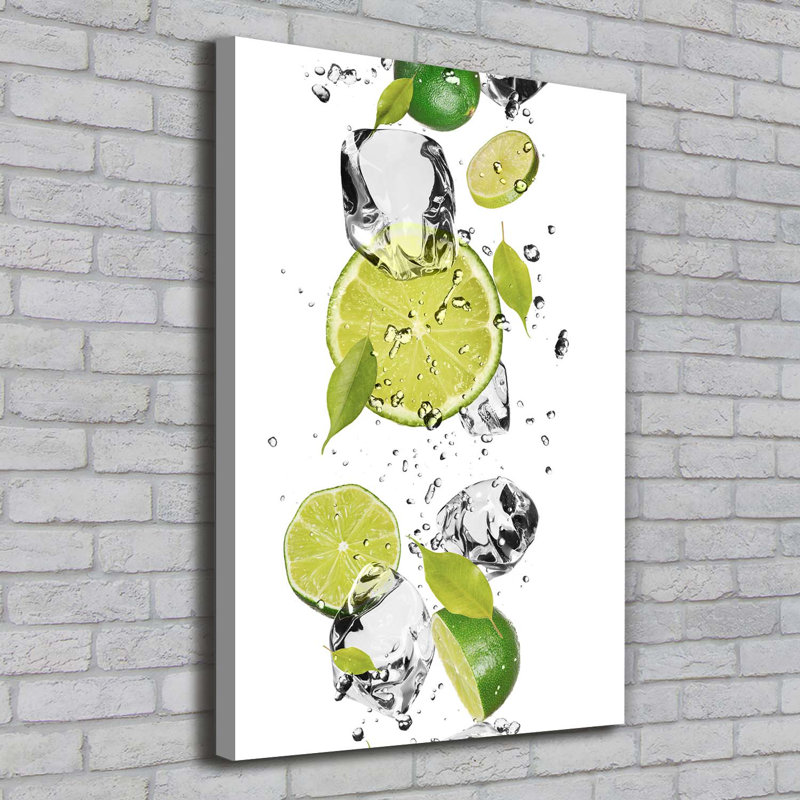 Limonka And Water - Wrapped Canvas Print