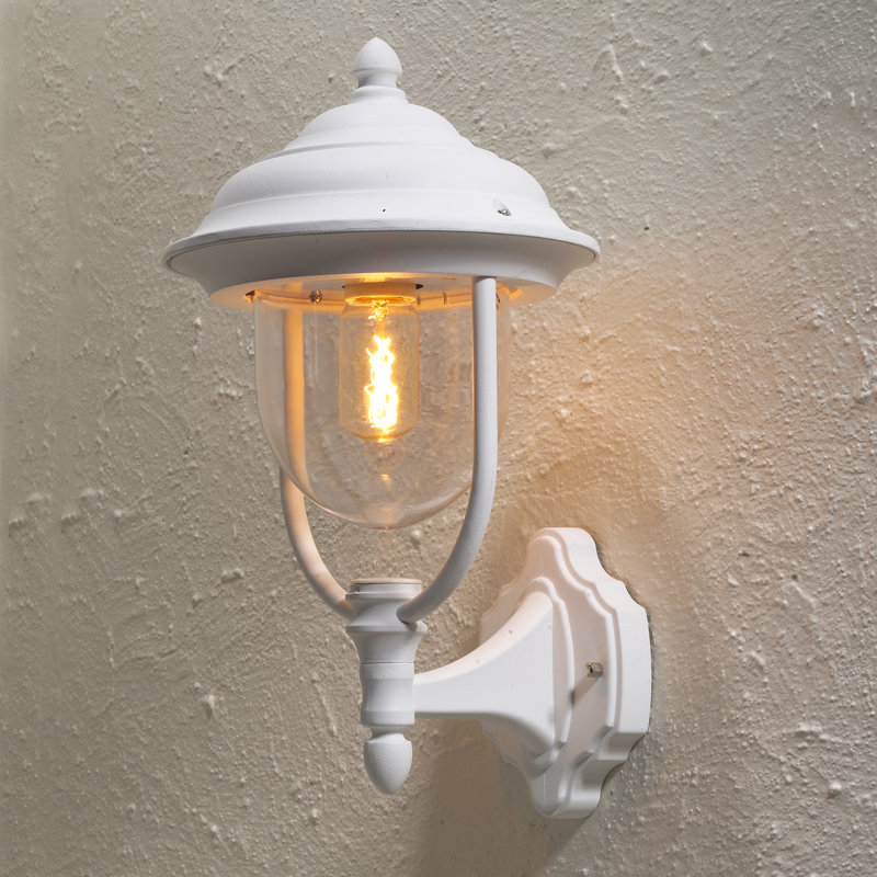 Parma Outdoor Wall Lantern, White
