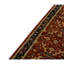 Tapis de couloir oriental en laine noué à la main rouge / noir / brun