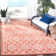 Arneshia Floral Brown/Tan Indoor/Outdoor Area Rug