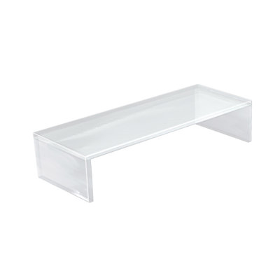 Montant pour écran transparent en acrylique transparent l 21 po x P 7,75 po x H 4,5 po