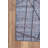 Blue Gray Striped Woven Base Decorative Carpet-1249440836
