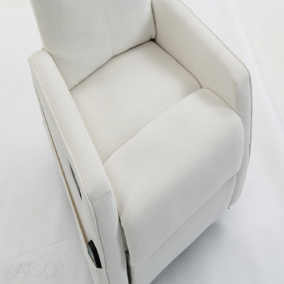 Short Plush Manual Button Armchair Sofa