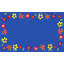Tapis de classe rectangulaire « Jardin de l'alphabet » de KidCarpet.com, 122 x 183 cm-248198177