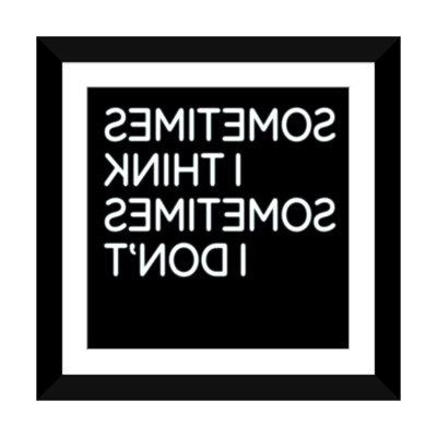 Albree Modern parfois, art textuel sur toile