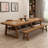 Walnut Rectangular Solid Wood desk-1095373963