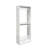 Prosper 32" White Wood Walk-In Closet With Two Rods