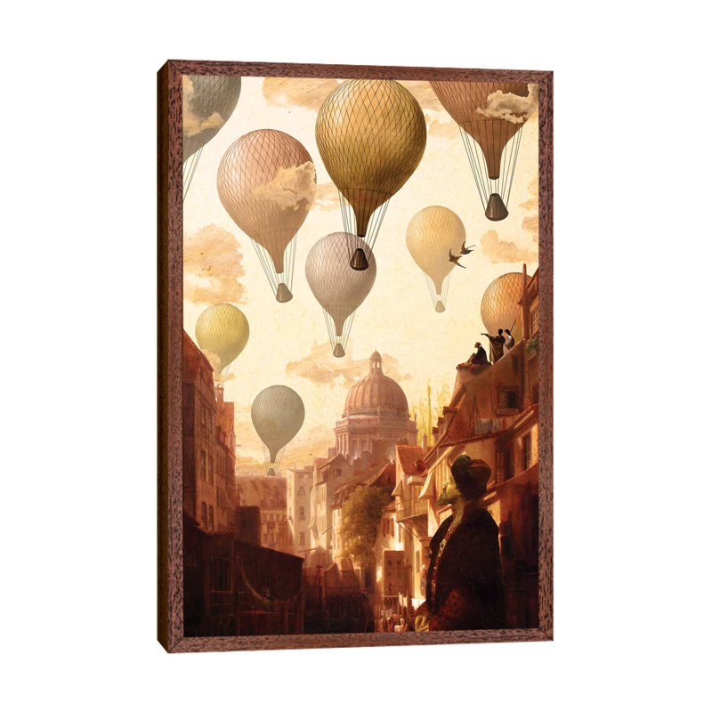 Voyage To The Unknown by Diogo Verissimo - Print on Canvas, 66.04 cm H x 45.72 cm W, Classic Brown Wood Framed