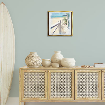 Art mural sur toile flottant Faded Beach Steps par Noah Bay