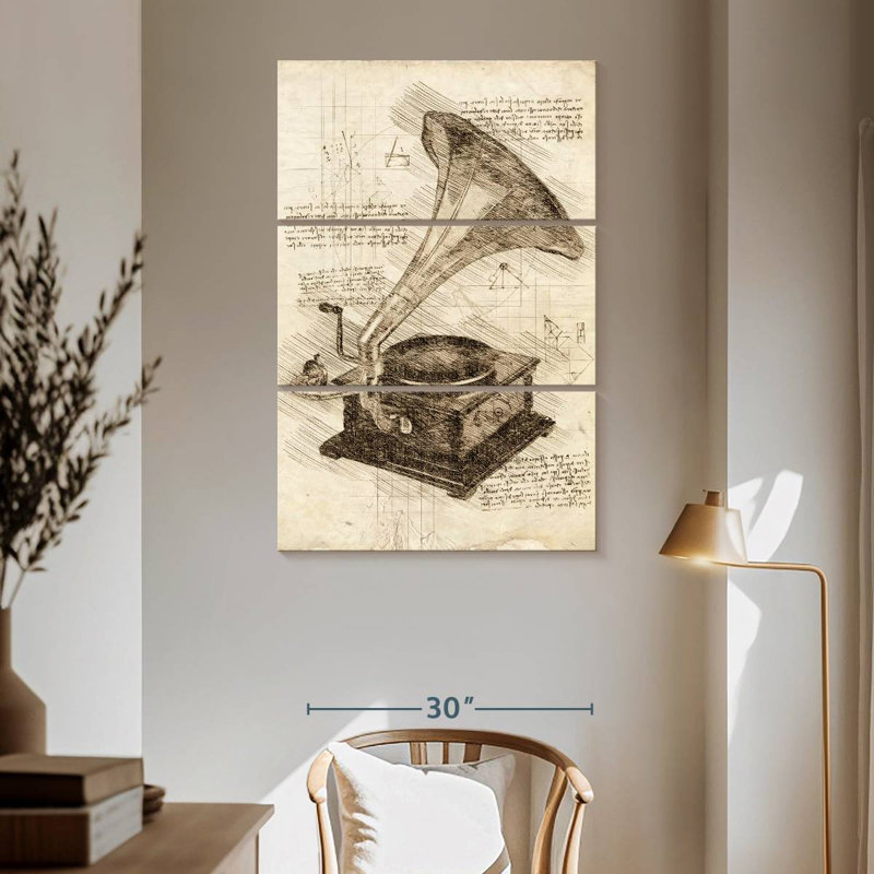 Abarca Old Gramophone, 65" H x 42" W