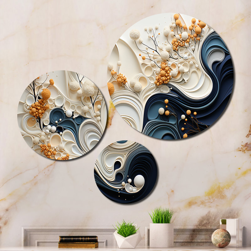 Abstract Wall Decor on Metal