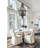 6-light Empire Graphite Tassel Chains Chandelier