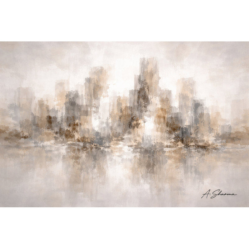 «Evening Towers», art mural sur toile tendue, L 24 po x H 16 po x P 1,5 po