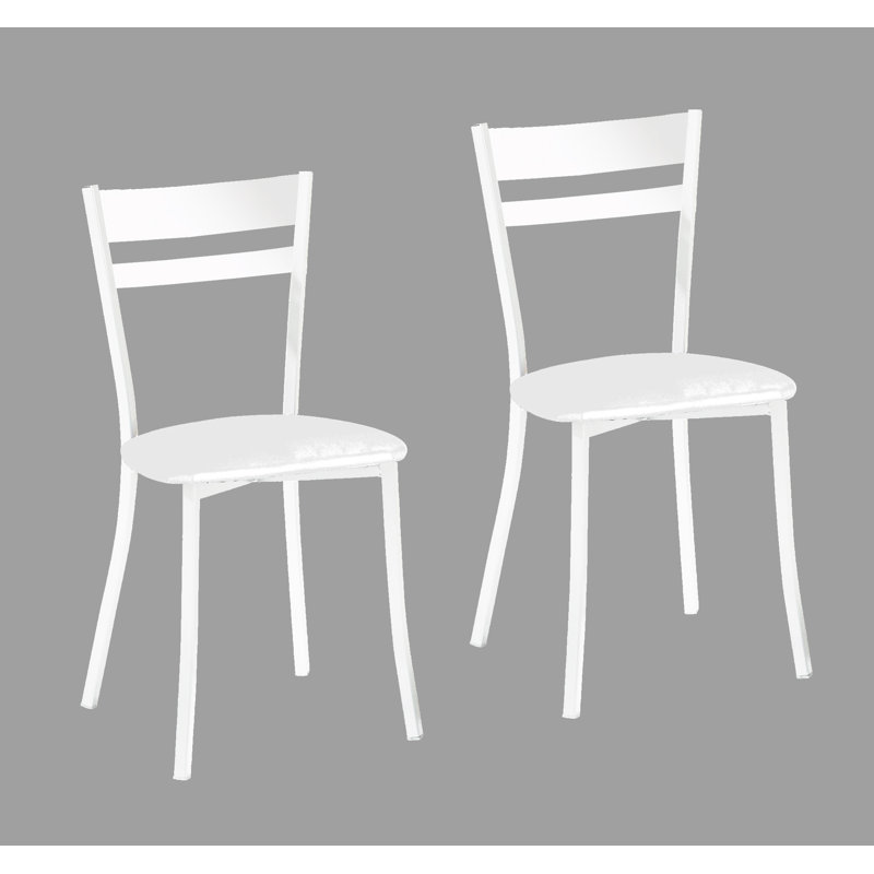 Eloris Upholstered Dining Chair, White, White