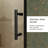 60.In W X 72.In H Single Sliding Shower Door, 1/5 Inch Thick Clear Tempered Glass Shower Door With Stainless Steel Handle-120984844