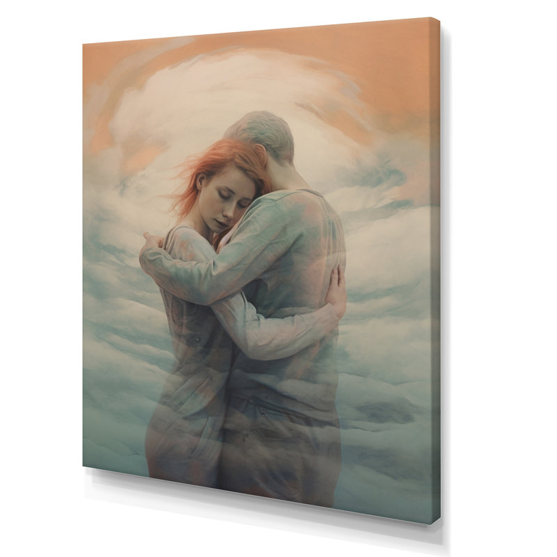 «Passionate Hug Couple Celebration I», reproduction sur toile, 20" H x 12" W, Toile tendue