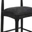 Tabouret de bar en tissu noir (ensemble de 2)-1867271792-1867271793