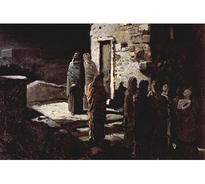 "christ under garden of gethsemene" , impression d’art graphique