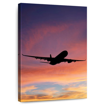 Mehar Airplane Sunset Silhouette