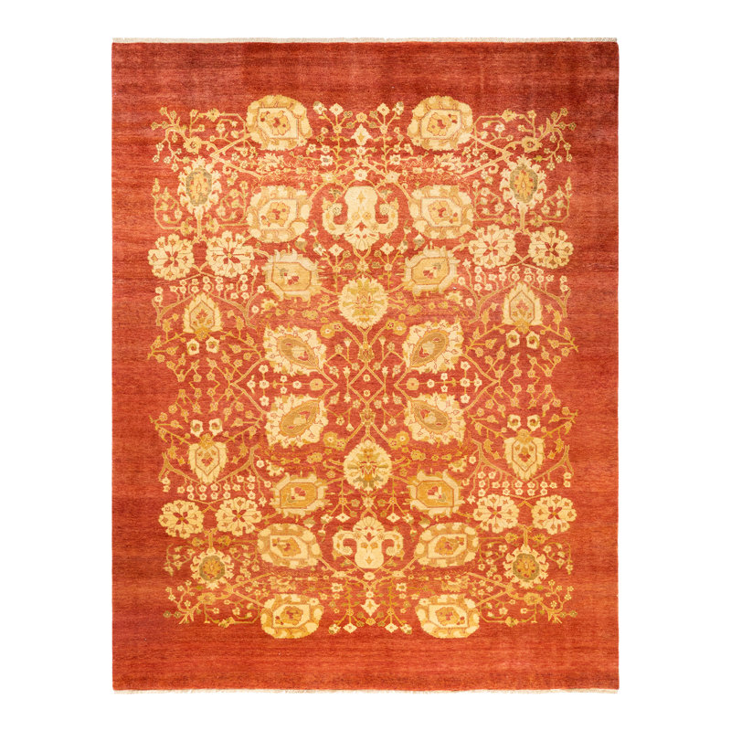 Shanitra One-of-a-Kind 7' 8" X 9' 9" Hand Knotted Area Rug