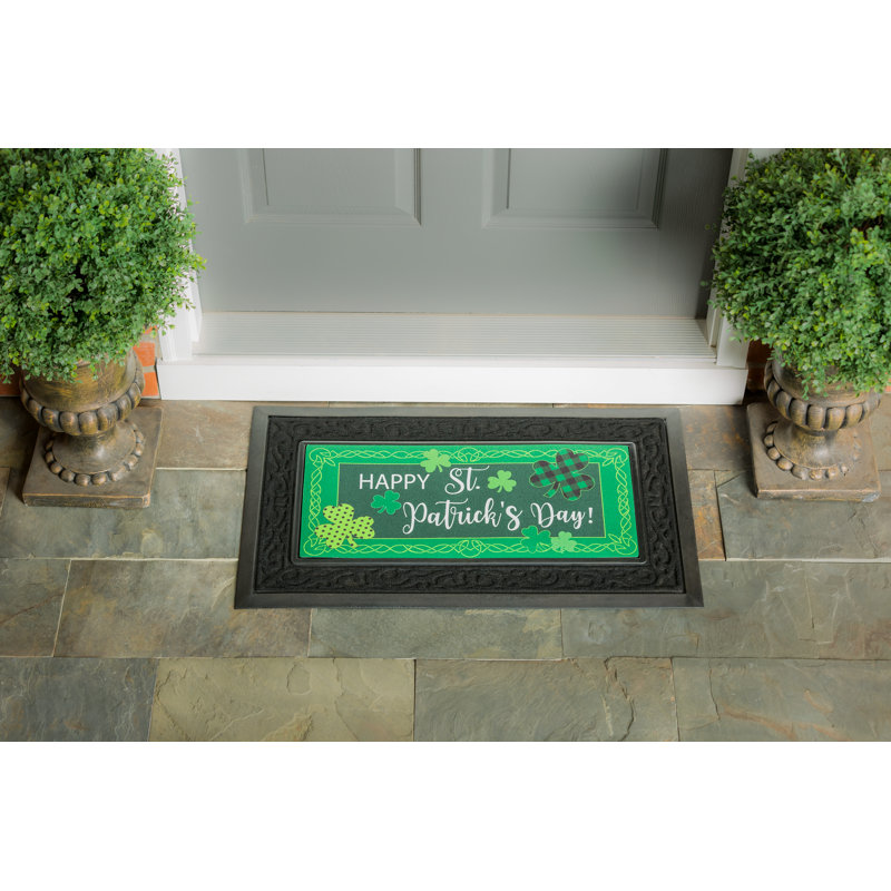 St. Patrick's Patterned Shamrocks Sassafras Switch Mat