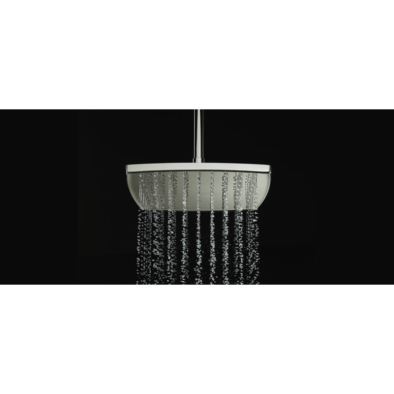 Foundations Ceiling-Mount Rain Showerhead Arm 12", Nickel Silver