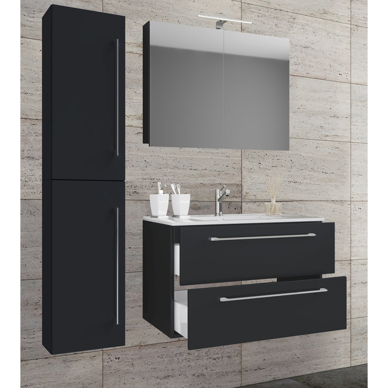 Raleah Bathroom Furniture Suite, Black
