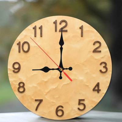 Horloge murale en bois
