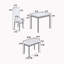 Ensemble de salle à manger 5 pièces avec chaises et banc