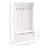 38" 3-In-1 Entryway Hall Tree With Storage Bench, Coat Rack With Four Hooks And Shoe Storage, White