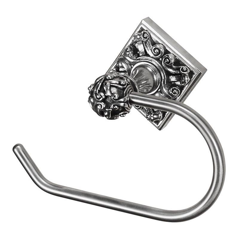 Sforza Wall Mounted Toilet Paper Holder, Polished Silver