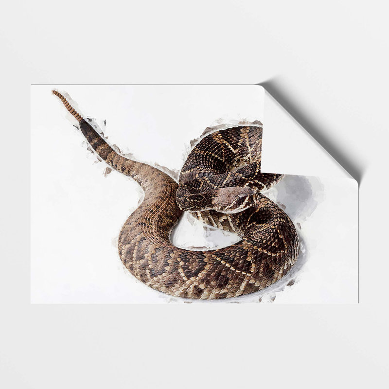 Close to a Rattle Snake - Frameless Print, 59.4 cm H x 84.1 cm W