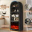 Armoire arquée 2 en 1 71 po avec foyer électrique 71 po