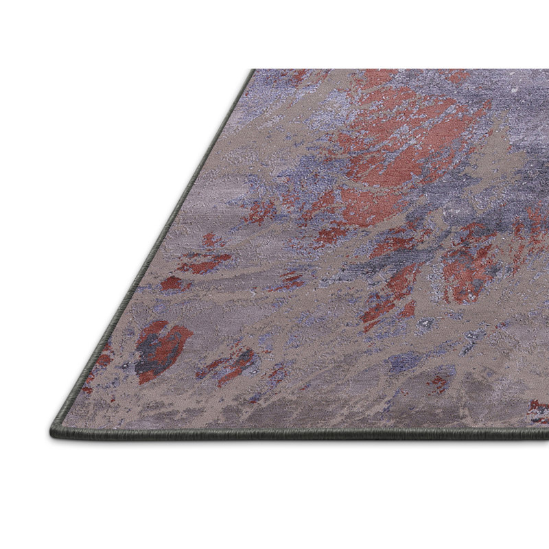 Tapis brun / bleu, Rectangle 5 pi x 8 pi