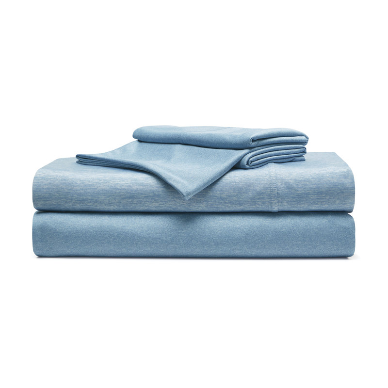 Ensemble de draps en polyester Wick Technology, Simple, Bleu