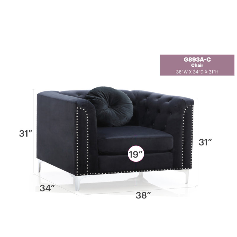Fauteuil contemporain incliné noir
